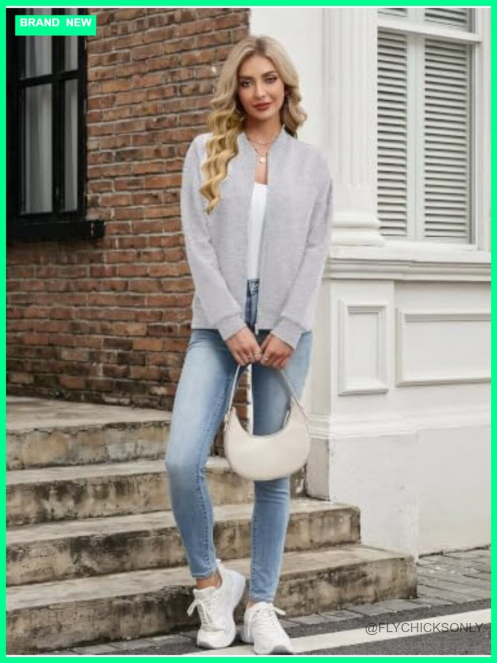 Womens Fleece Zip Up Sweatshirt Cardigan Casual Jacket with Pockets - Picture 5 of 6